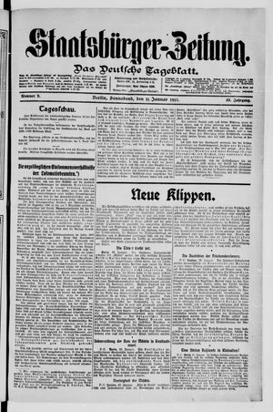 Staatsbürger-Zeitung vom 11.01.1913