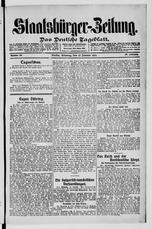 Staatsbürger-Zeitung on Jan 12, 1913