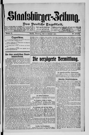 Staatsbürger-Zeitung on Jan 14, 1913