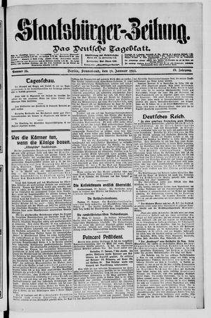 Staatsbürger-Zeitung vom 18.01.1913