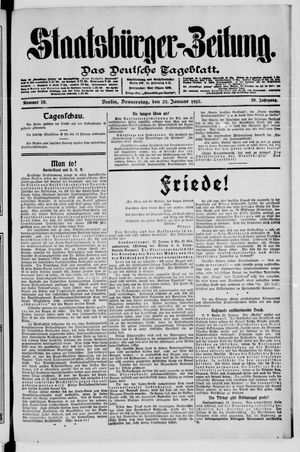 Staatsbürger-Zeitung on Jan 23, 1913