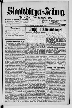 Staatsbürger-Zeitung on Jan 24, 1913