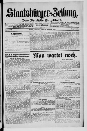 Staatsbürger-Zeitung on Jan 28, 1913