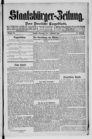Staatsbürger-Zeitung on Feb 2, 1913