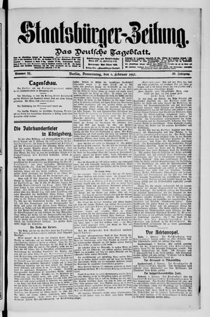 Staatsbürger-Zeitung vom 06.02.1913