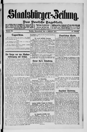 Staatsbürger-Zeitung on Feb 8, 1913