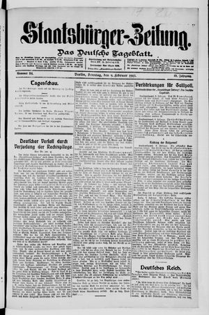 Staatsbürger-Zeitung vom 09.02.1913