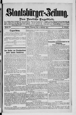 Staatsbürger-Zeitung on Feb 11, 1913