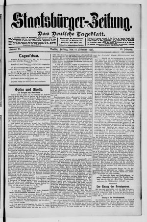 Staatsbürger-Zeitung on Feb 14, 1913