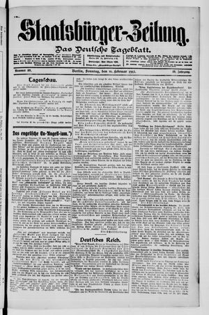 Staatsbürger-Zeitung on Feb 16, 1913
