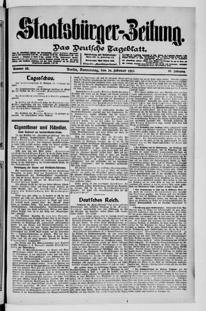 Staatsbürger-Zeitung on Feb 20, 1913