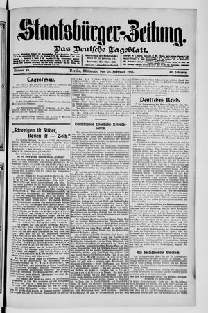 Staatsbürger-Zeitung on Feb 26, 1913