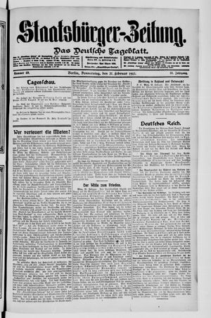 Staatsbürger-Zeitung on Feb 27, 1913