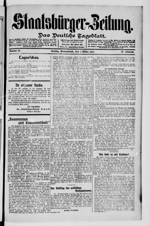 Staatsbürger-Zeitung on Mar 1, 1913