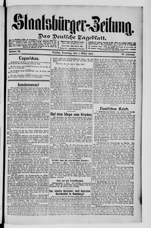 Staatsbürger-Zeitung on Mar 2, 1913
