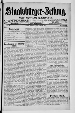 Staatsbürger-Zeitung on Mar 5, 1913