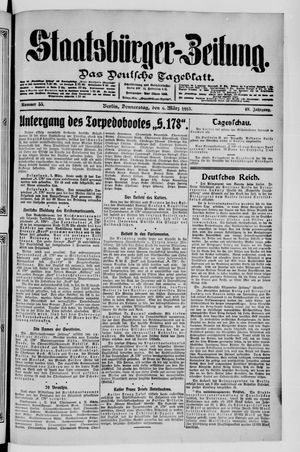 Staatsbürger-Zeitung on Mar 6, 1913