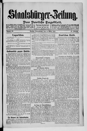 Staatsbürger-Zeitung on Mar 15, 1913