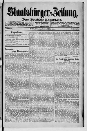 Staatsbürger-Zeitung on Mar 18, 1913