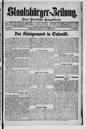 Staatsbürger-Zeitung on Mar 20, 1913