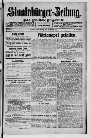 Staatsbürger-Zeitung on Mar 27, 1913