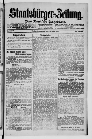Staatsbürger-Zeitung on Mar 29, 1913