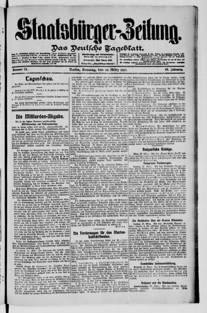 Staatsbürger-Zeitung on Mar 30, 1913