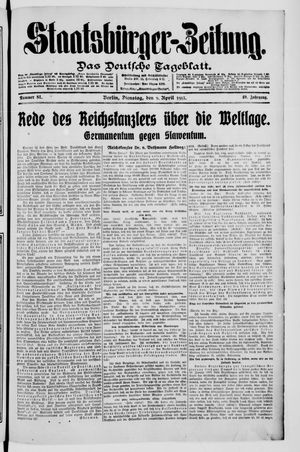 Staatsbürger-Zeitung on Apr 8, 1913