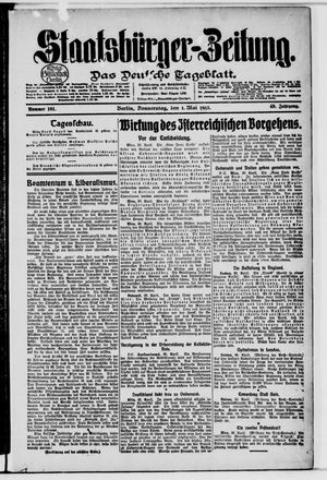 Staatsbürger-Zeitung vom 01.05.1913