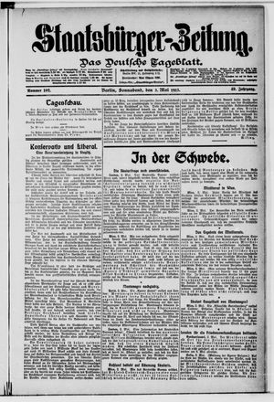 Staatsbürger-Zeitung vom 03.05.1913