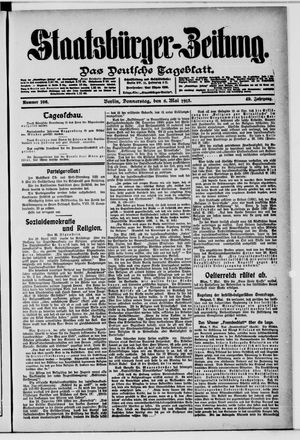 Staatsbürger-Zeitung vom 08.05.1913