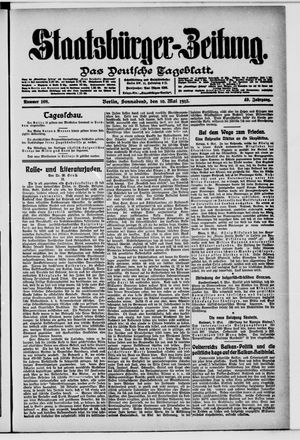 Staatsbürger-Zeitung vom 10.05.1913