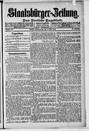 Staatsbürger-Zeitung vom 15.05.1913