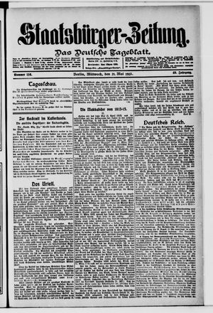 Staatsbürger-Zeitung vom 21.05.1913