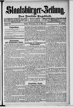 Staatsbürger-Zeitung vom 29.05.1913