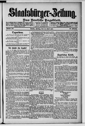 Staatsbürger-Zeitung vom 20.06.1913
