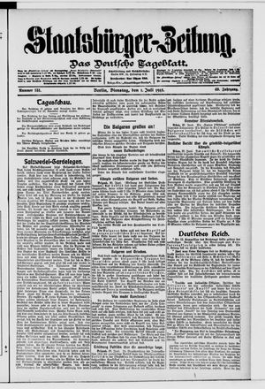 Staatsbürger-Zeitung on Jul 1, 1913