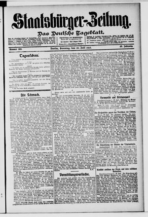 Staatsbürger-Zeitung vom 20.07.1913