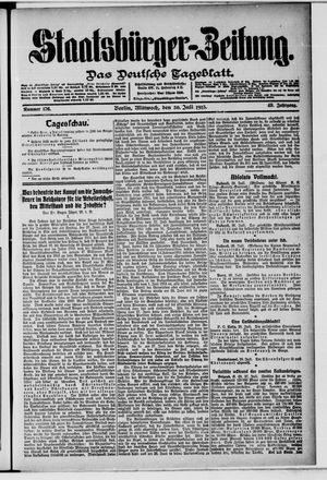 Staatsbürger-Zeitung vom 30.07.1913