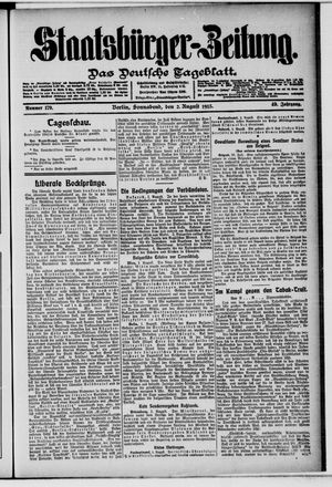 Staatsbürger-Zeitung on Aug 2, 1913