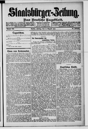 Staatsbürger-Zeitung vom 15.08.1913