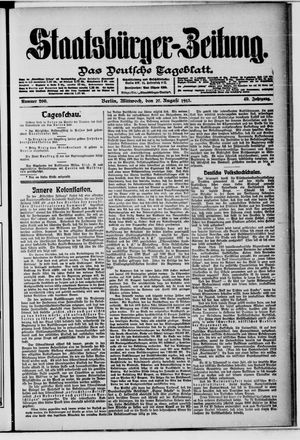 Staatsbürger-Zeitung vom 27.08.1913