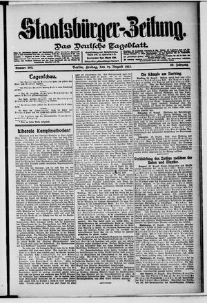 Staatsbürger-Zeitung vom 29.08.1913