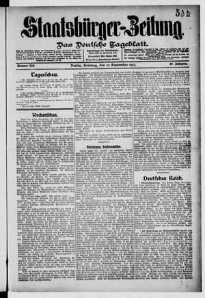 Staatsbürger-Zeitung vom 14.09.1913