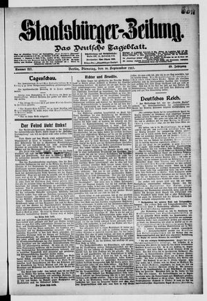 Staatsbürger-Zeitung vom 16.09.1913