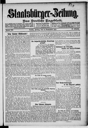 Staatsbürger-Zeitung vom 19.09.1913
