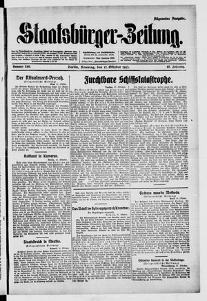 Staatsbürger-Zeitung vom 12.10.1913
