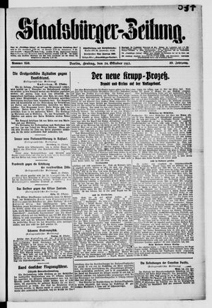 Staatsbürger-Zeitung vom 24.10.1913