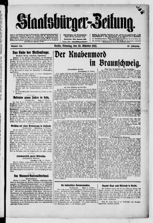 Staatsbürger-Zeitung vom 28.10.1913