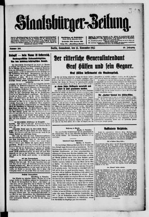 Staatsbürger-Zeitung vom 15.11.1913